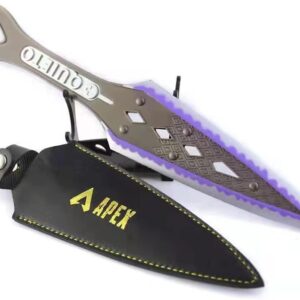 Apex ATIONS-Couteau papillon non aiguisé, modèle d'affichage en métal  uniquement pour les cadeaux de collection de jeux, extrémités Octane  Balisong Heirloom