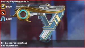 Skin Légendaire Le courant porteur en français ou Slipstream en anglais pour l'arme Alternator du jeu vidéo apex legends