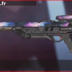 Skin Rare Cosmos en français ou Cosmos en anglais pour l'arme Fusil triple du jeu vidéo apex legends
