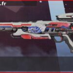 Skin Légendaire Envahisseur en français ou The Invader en anglais pour l'arme Fusil triple du jeu vidéo apex legends