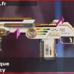 Skin Légendaire Fréquence frénétique en français ou Frenzied Frequency en anglais pour l'arme G7 Scout du jeu vidéo apex legends