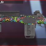 Skin Rare Graffiti en français ou Tagged en anglais pour l'arme G7 Scout du jeu vidéo apex legends
