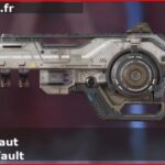 Skin Rare Sortie d'usine Défaut en français ou Factory Issue Default en anglais pour l'arme Nemesis du jeu vidéo apex legends