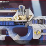 Skin Légendaire Astronaute en français ou Spacewalker en anglais pour l'arme Prowler du jeu vidéo apex legends