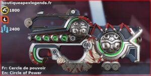 Skin Légendaire Cercle de pouvoir en français ou Circle of Power en anglais pour l'arme Prowler du jeu vidéo apex legends