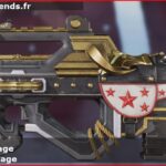 Skin Légendaire Éclat de courage en français ou Burst of Courage en anglais pour l'arme Prowler du jeu vidéo apex legends