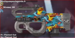 Skin Rare Flamed Out en français ou Flamed Out en anglais pour l'arme Prowler du jeu vidéo apex legends