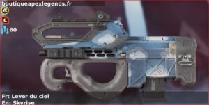 Skin Rare Lever du ciel en français ou Skyrise en anglais pour l'arme Prowler du jeu vidéo apex legends