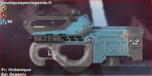 Skin Commun Océanique en français ou Oceanic en anglais pour l'arme Prowler du jeu vidéo apex legends