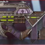 Skin Légendaire Sombre effroi en français ou Dark Fright en anglais pour l'arme Prowler du jeu vidéo apex legends