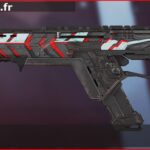Skin Rare Alerte rouge en français ou Red Alert en anglais pour l'arme R-301 du jeu vidéo apex legends