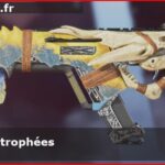 Skin Légendaire Collectionneur de trophées en français ou Trophy Collector en anglais pour l'arme R-301 du jeu vidéo apex legends