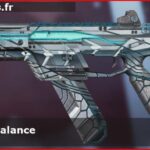 Skin Épique Faire pencher la balance en français ou Tip the Scales en anglais pour l'arme R-99 du jeu vidéo apex legends