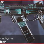 Skin Légendaire Le changeur de paradigme en français ou The Paradigm Shifter en anglais pour l'arme R-99 du jeu vidéo apex legends