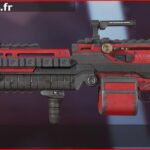 Skin Commun Cardinal en français ou Cardinal en anglais pour l'arme Spitfire du jeu vidéo apex legends