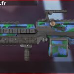 Skin Rare Carnaval en français ou Carnivale en anglais pour l'arme Spitfire du jeu vidéo apex legends