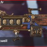 Skin Légendaire Décoration de cercueil en français ou Casket Decor en anglais pour l'arme Spitfire du jeu vidéo apex legends