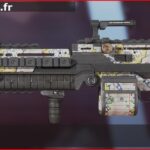 Skin Rare En papier en français ou Paper Trail en anglais pour l'arme Spitfire du jeu vidéo apex legends