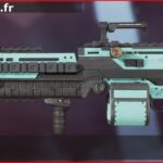 Skin Commun Lagon en français ou Lagoon en anglais pour l'arme Spitfire du jeu vidéo apex legends