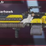 Skin Légendaire Mors de métal en français ou Metal Maw en anglais pour l'arme Spitfire du jeu vidéo apex legends