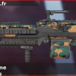 Skin Rare Rêves de mandarine en français ou Tangerine Dreams en anglais pour l'arme Spitfire du jeu vidéo apex legends