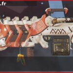 Skin Légendaire Scie à os en français ou Bone SAW en anglais pour l'arme Spitfire du jeu vidéo apex legends