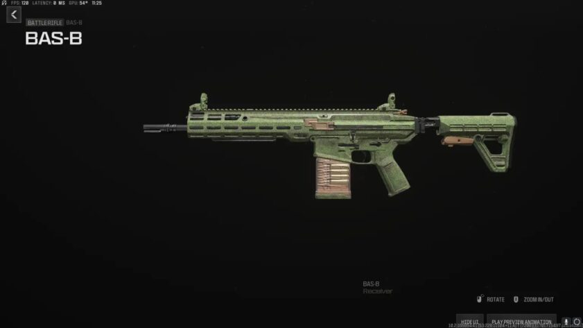 Les défis de camouflage pour les fusils de combat de MW3 Zombies BAS-B